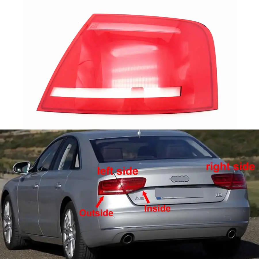 

For Audi A8 A8L 2011 2012 2013 Rear Taillight Shell Tail Lamp Cover Brake Lights Mask Replace The Original Lampshade
