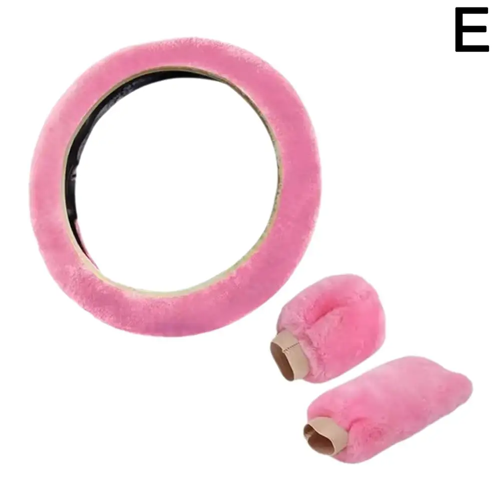 Чехол на руль автомобиля универсальный грелка плюшевый автомобильный зимний