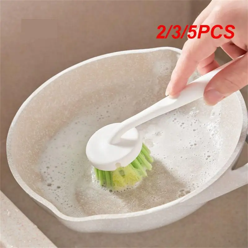 

2/3/5PCS Dishwashing Brush Kitchen Hanging Multi-purpose Cleaning Table Household Kitchen Cleaning Tool Brush Long Handle