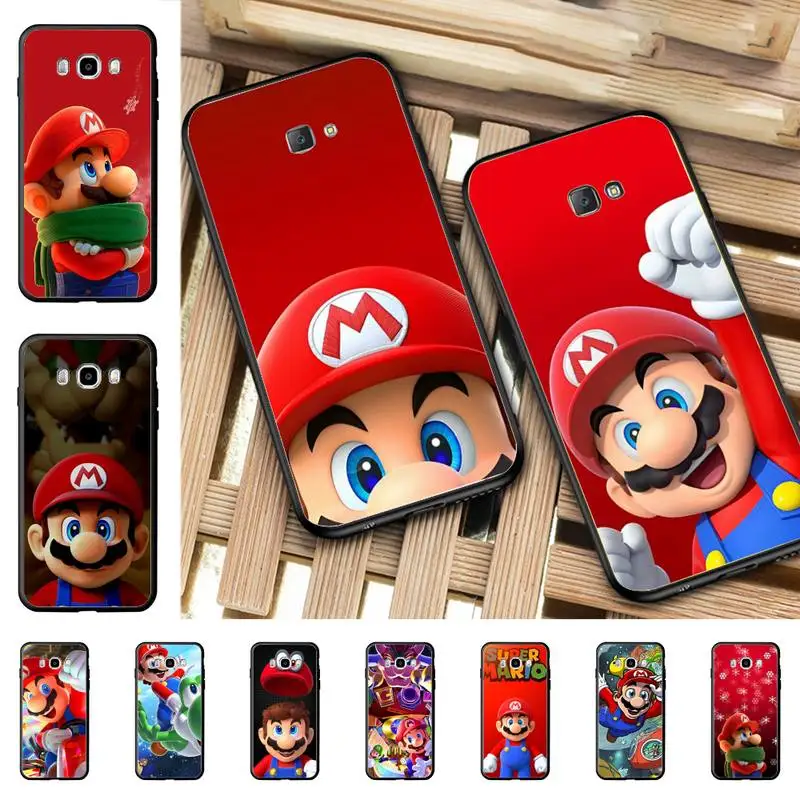 

Super-Mario-Bros-Flexible Phone Case for Samsung J 2 3 4 5 6 7 8 prime plus 2018 2017 2016 core