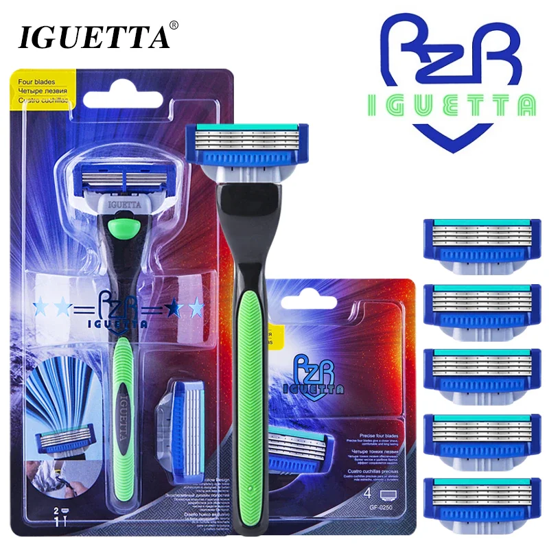 Blade 4 Layer German Stainless Steel Shaving Blades Compatible Mach 3 Shaver