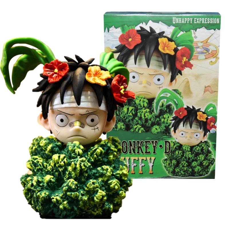 

Аниме One Piece Q Version Обезьяна D Луффи трава сцены смешная детство ПВХ экшн-фигурка модель игрушка кукла Дети украшение Лучший подарок