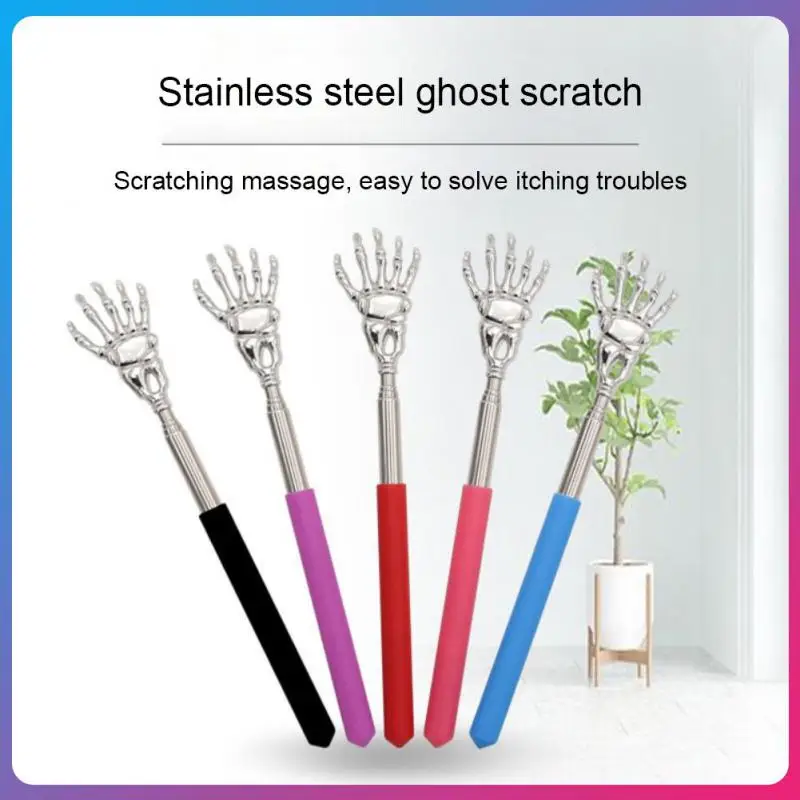 

Extendable Claw Stainless Steel Back Scratcher Telescopic Extendable Massager Convenient Claw Telescopic Ultimate Massager