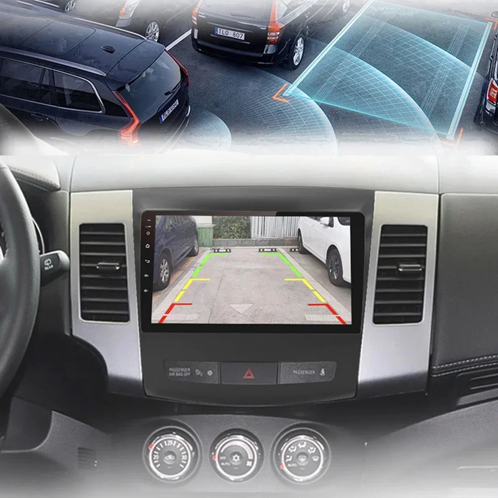 Автомобильное радио Android для Mitsubishi Outlander Xl 2 2005-2013 Citroen C-Crosser 1 2007-2013 Peugeot 4007 2007-2012