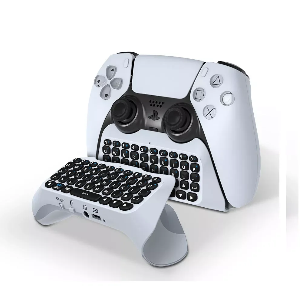 

3.5mm Wireless Bluetooth Gamepad Keyboard Controller Chat Pad For SONY PS5 Dual Sence Joystick Built in Speaker Gamepad Keyboard