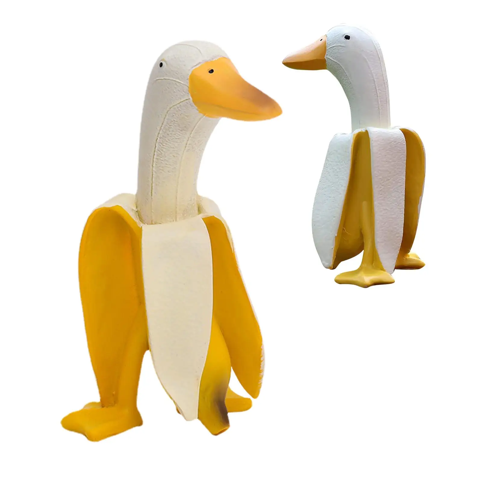 

Банан, модель, милые фигурки из смолы, утка, необычный декор, новинка, украшения, подарок, милый очищенный банан для украшения столешницы