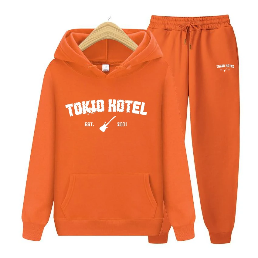 Комплект из двух предметов: толстовка с капюшоном для отеля в стиле Токио