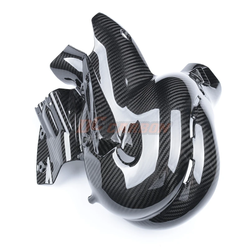 

Motorcycle Exhaust Cover Heat Shield Fairing Cowl Guard For V4 V4S Streetfight V4 Full Carbon Fiber Forged 100%