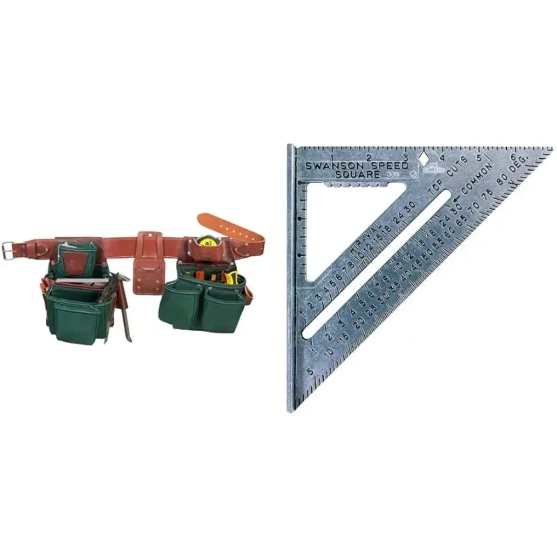 Набор фреймеров для Западной кожи 8089 SM OxyLights 7 и SWANSON Tool Co S0101 дюймов Speed Square синий