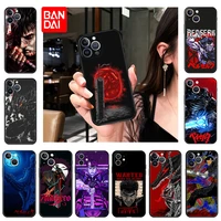 black soft silicone phone cases for iphone xr xs max 7 8 6s plus x guts anime berserk matte cover for iphone 13 12 pro 11 se2022