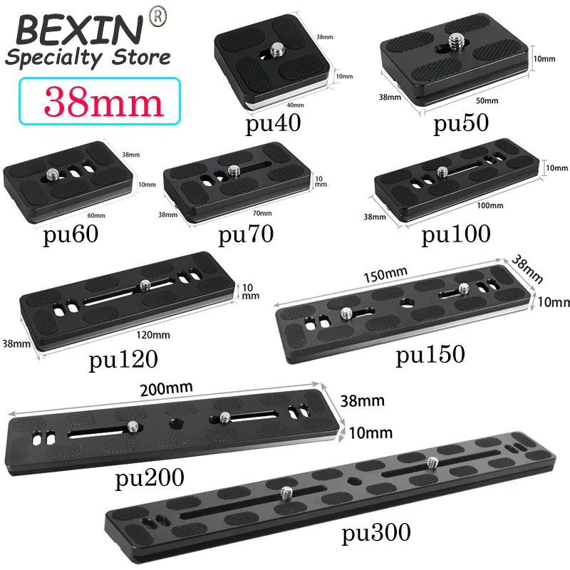 

BEXIN Universal Aluminum Alloy Quick Release Plate Tripod Mount Adapter with 1/4 Screw for Benro Arca Swiss Ball head and camera