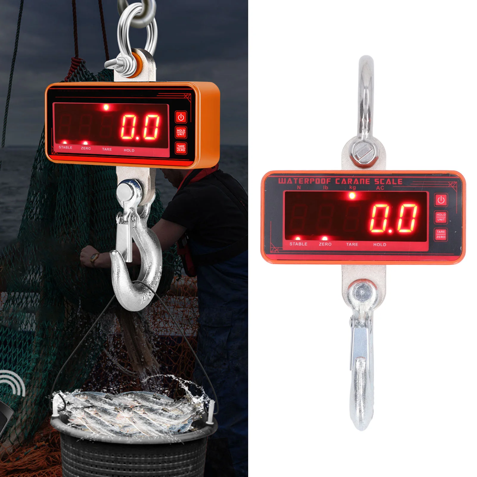 Подвесные весы Цифровой дисплей Пульт дистанционного управления 1000 кг