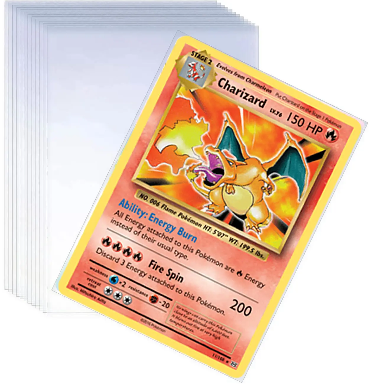 100 шт. 67*90 мм мягкий чехол для карт Pokemon Прозрачная защитная папка для карт для игр Yugioh бейсбольные карточки чехол