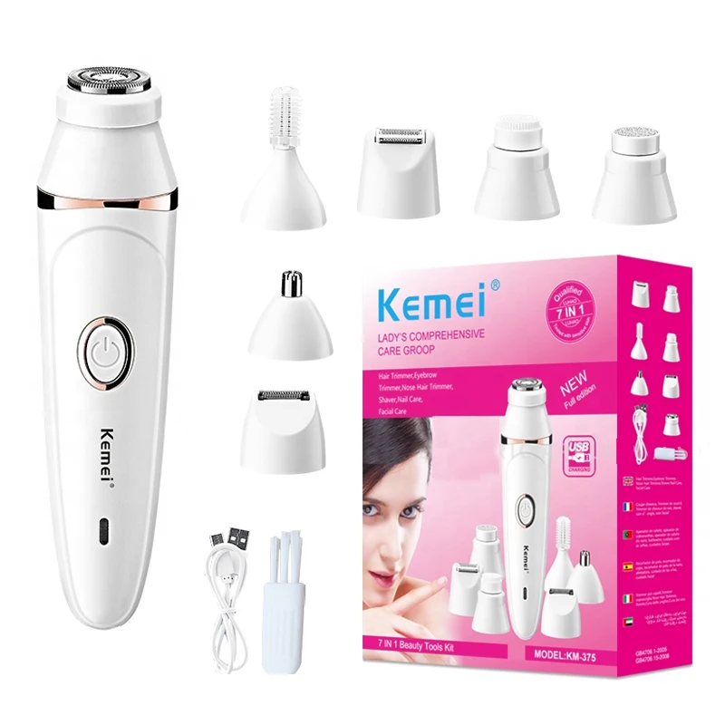 Электрический эпилятор 7 в 1 Женская бритва триммер для бровей ног женское