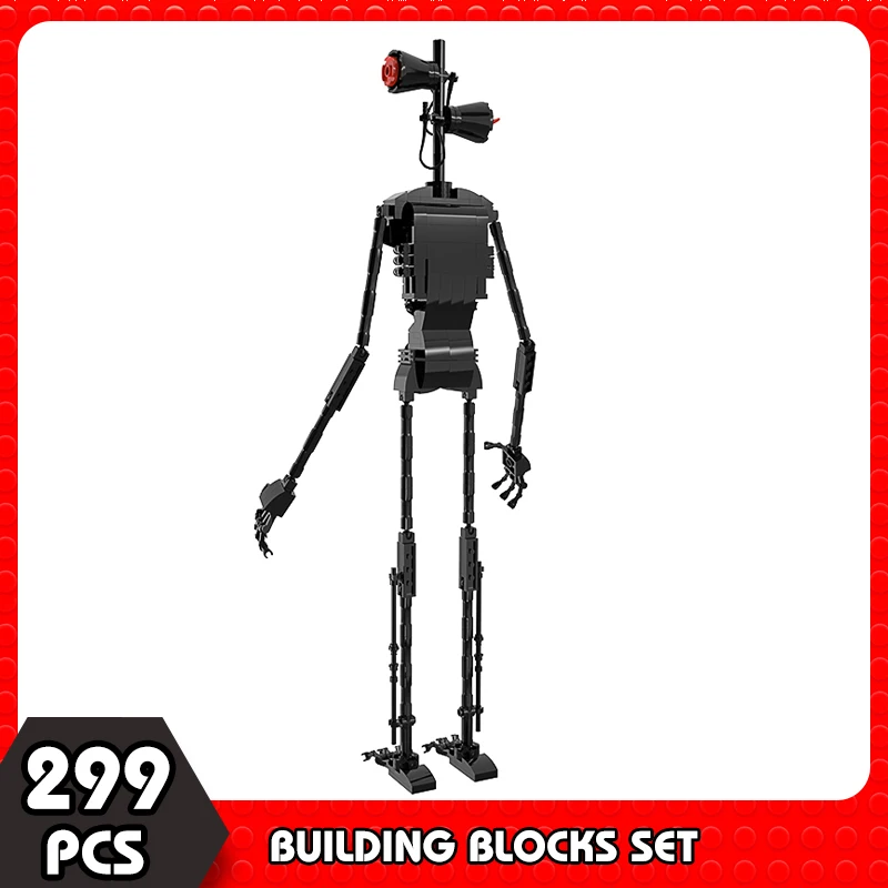 Building Block Horror Urban Legend Siren Head Skeleton Robot Bricks Set Children Toys Gifts