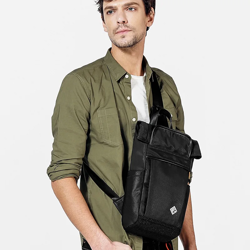 Men's Fashion Chest Bag Large Capacity Leisure Bag Europe Style Male Shoulder Bag Multi-Function Oxford Cloth Messenger Bag