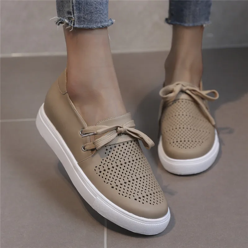 

Women Vulcanized Shoes High Quality Women Sneakers Slip on Asakuchi Flats Shoes Women Loafers Plus Size Light Women Shoes