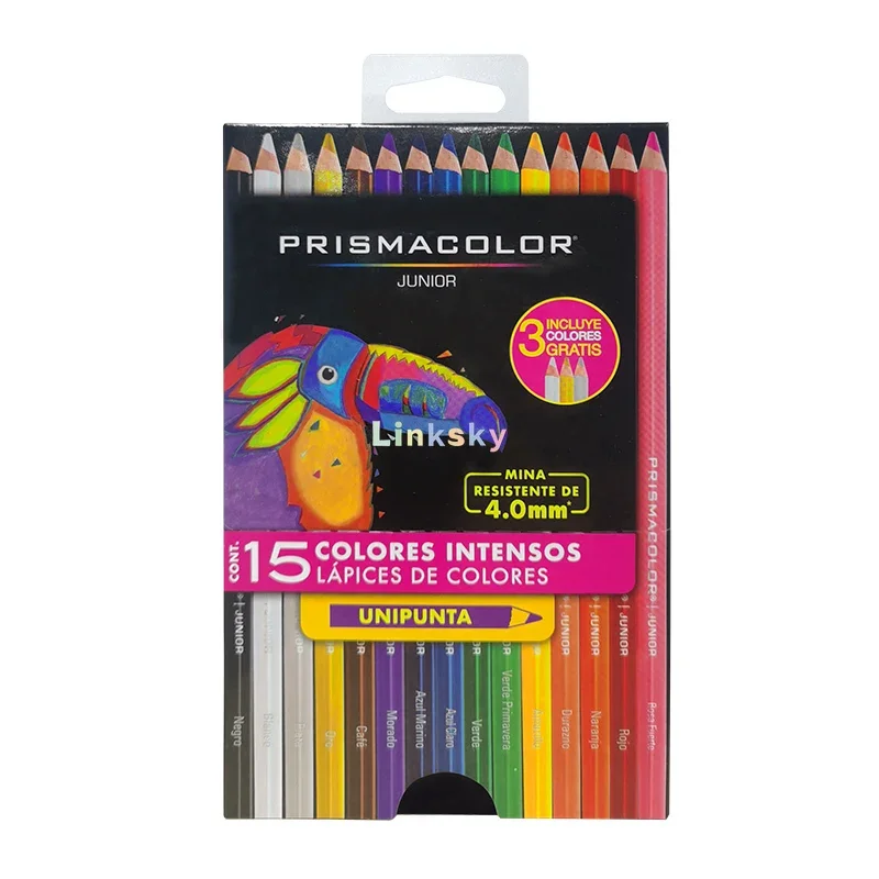 Карандаши Prismacolor Junior, набор бумажных коробок из 12 штук, 15, 24, 36, 48, разработанные для молодежи, для развития их художественных навыков