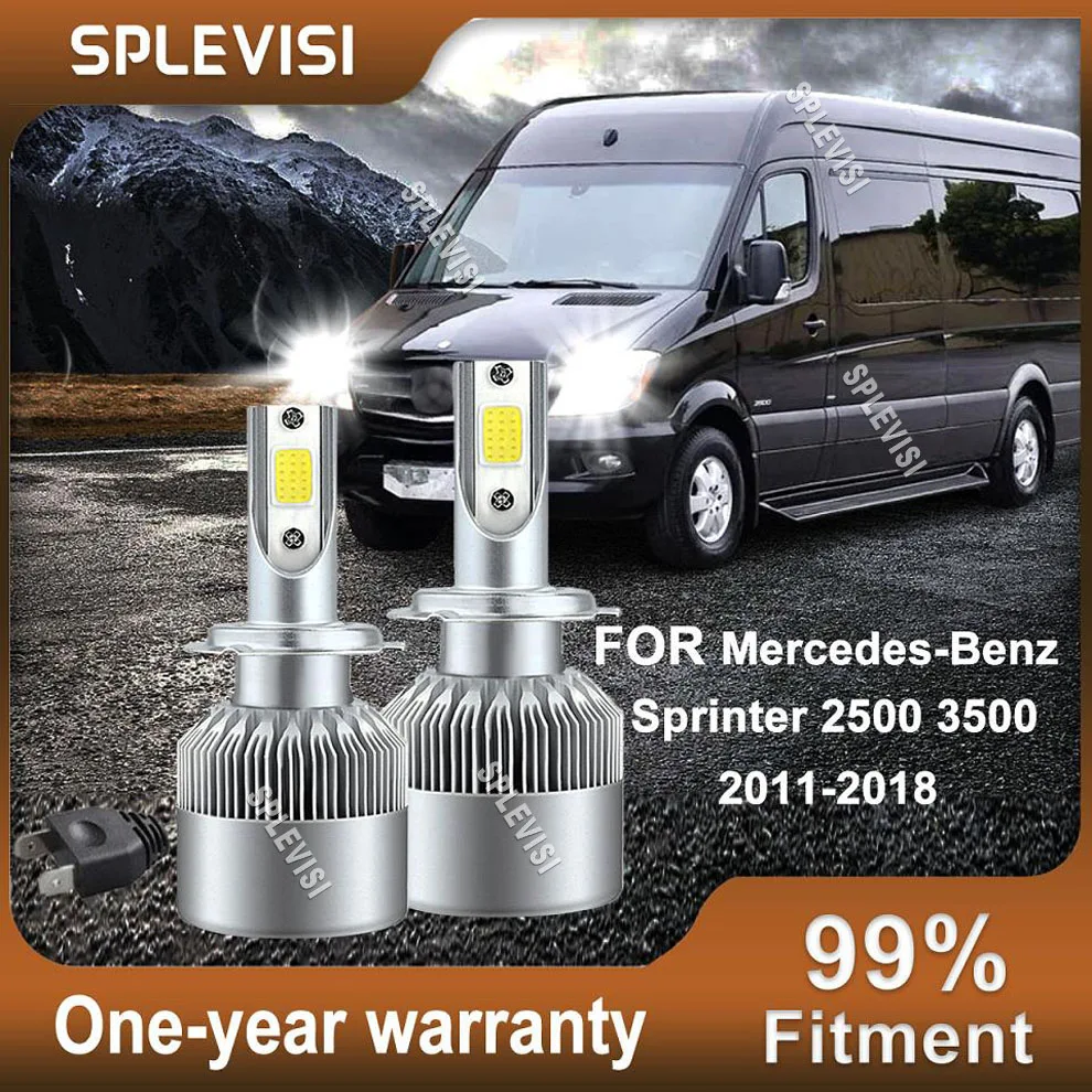 Фото 2 шт., лампы для передних фар Mercedes-Benz Sprinter 6000 2500 3500 2011 2012 2013 2014 2016 2017 2018 №1