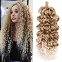 20 inch hawaii curl ocean wave braiding hair extensions ombre deep wave twist hair crochet braids synthetic hair bundles