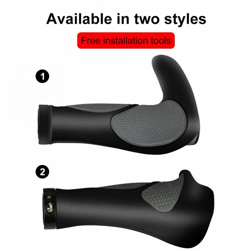 

Rubber Bicycle Grips MTB Bike Handles Shock Absorption Bike Grips Bilateral Locking Anti-slip Bicycle Handles Bike Accessories