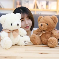 2022 new cute teddy bear plush toy huggable bear doll butterfly bow tie bear doll doll girls birthday gift home decoration