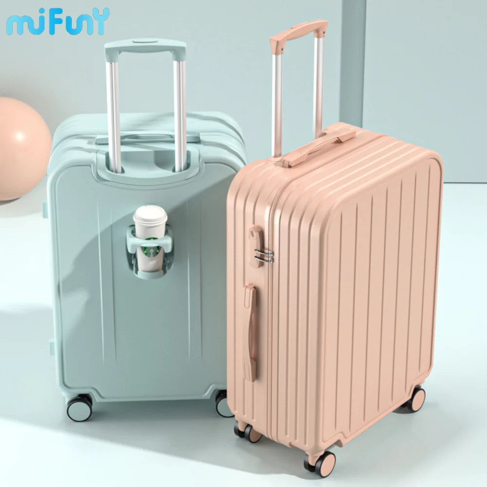 

MIFUNY Luggage Trolley Case Carry on Luggage with Wheels Students Silent 24 Inch Travel Password Box 20'' Boarding Suitcase Set