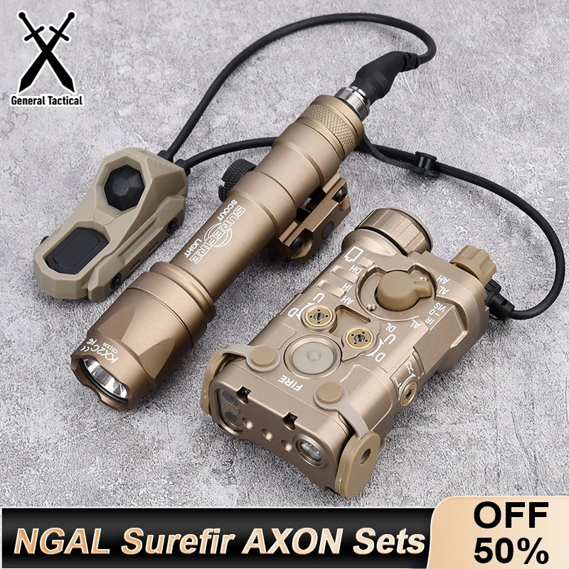 Tactical Metal NGAL Surefir M300A M600C Flashlight With AXON