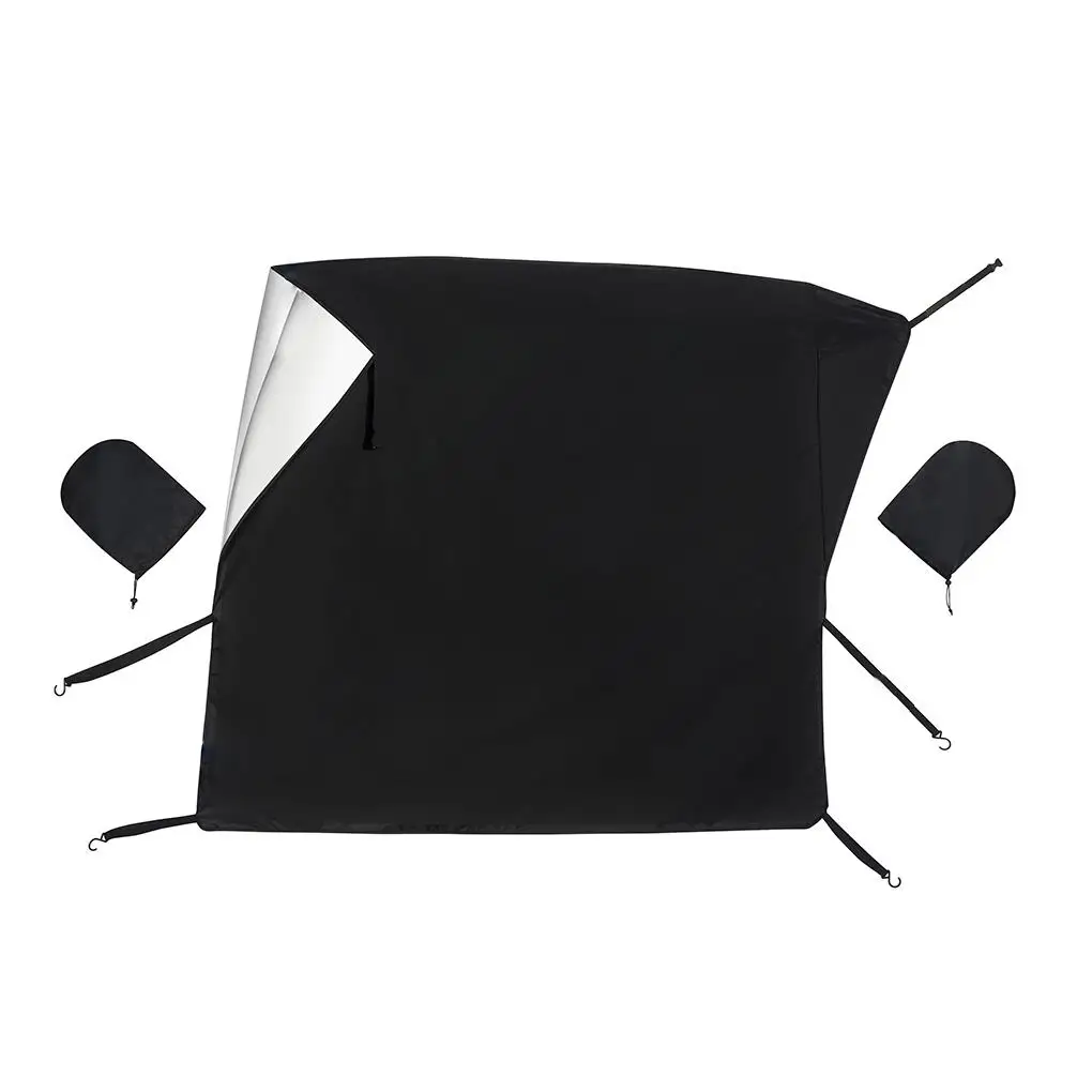 

Универсальный чехол для лобового стекла автомобиля, солнцезащитный козырек с защитой от УФ-лучей и льда для зеркала заднего вида