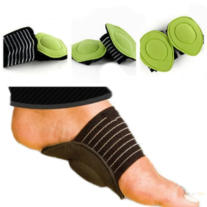 

MOONBIFFY Dropshipping New Absorb Shocking Foot Arch Support Plantar Fasciitis Heel Pain Aid Feet Cushioned Useful