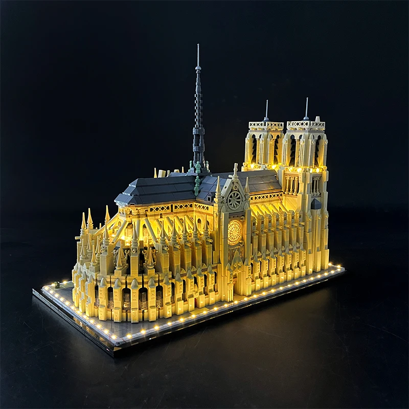 2024 New Architecture 21061 Notre Dame de Cathedral Model Kit iconic Paris landmark Building Blocks Bricks Toys For Children