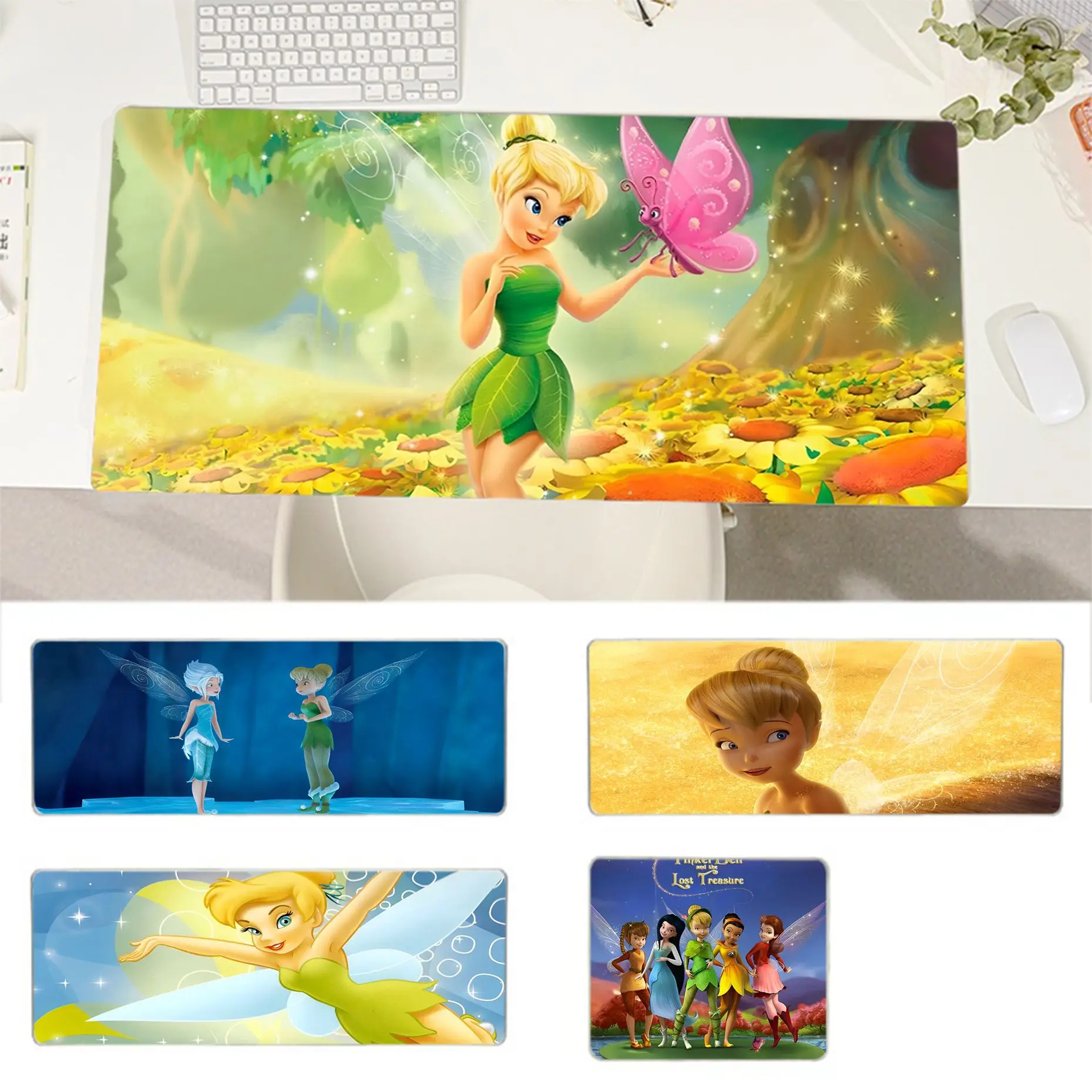 

Disney Tinkerbell In Stocked Rubber PC Computer Gaming Mousepad Size For CSGO Game Player Desktop PC Computer Laptop