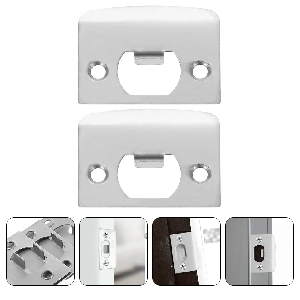 

2 Pcs Door Reinforcement Cover Plate Door Repair Deadbolt Plate Lock Tongue Buckle Door Lock Door Reinforcement Plate