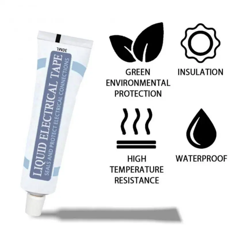 

30/50ml Liquid Insulation Glue Electtrical Tape Lithium Battery Sealant Circuit Board Waterproof Bonding Glue Home Fast Dry Glue