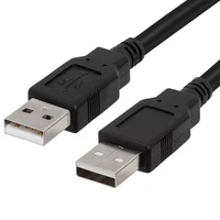 high quality black usb 2 0 male to male mm extension connector adapter cable cord wire wholesale in stock