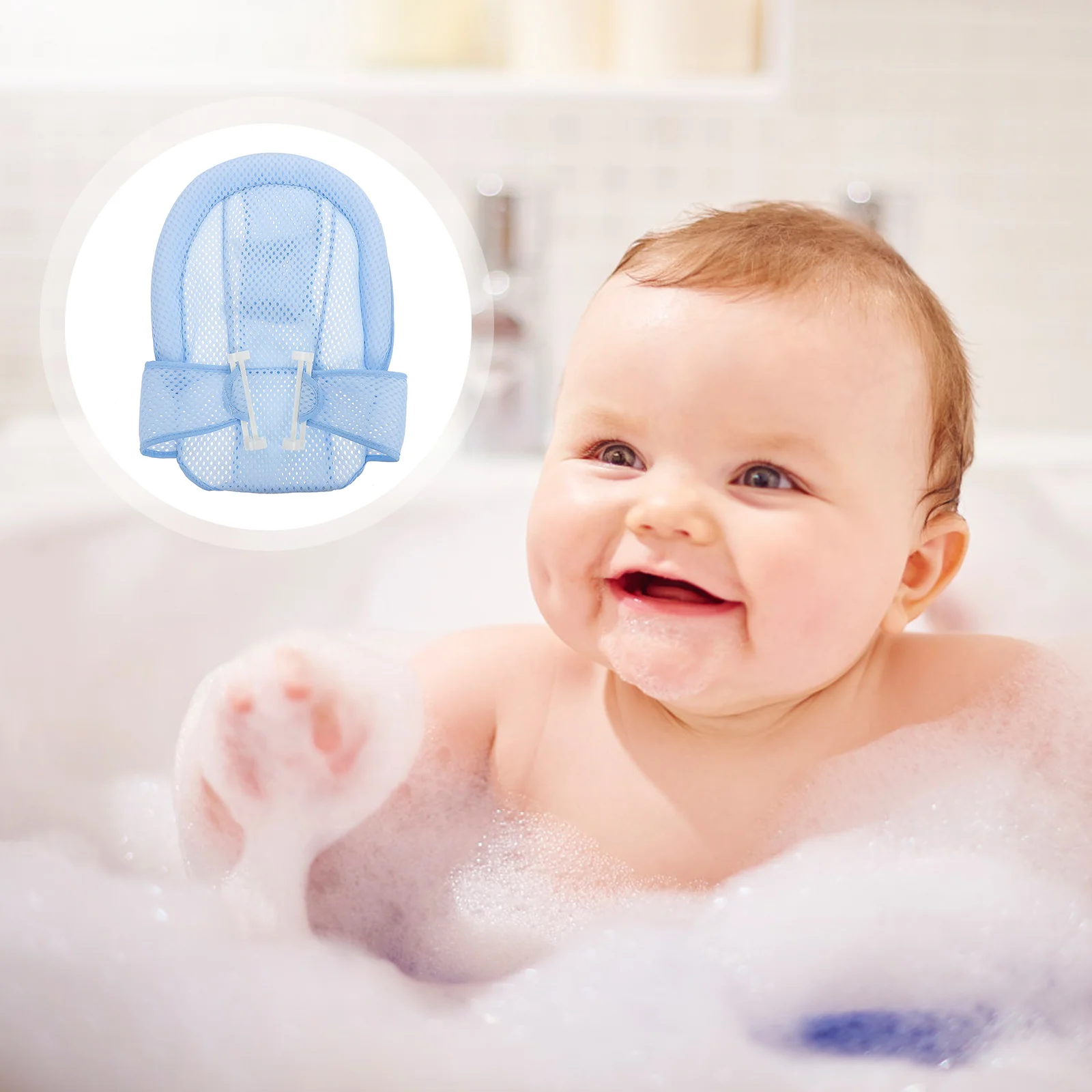 

Детское сиденье для ванны, поддерживающий Коврик для купания, подушка, Регулируемая сетка для душа для ребенка