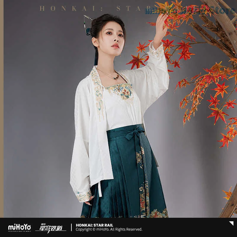 Фото [Оригинал] Рубашка Danheng MiHoYo Официальная натуральная Honkai Star Rail DanHeng Theme Impression Короткое платье Doujin Косплей Подарки №4