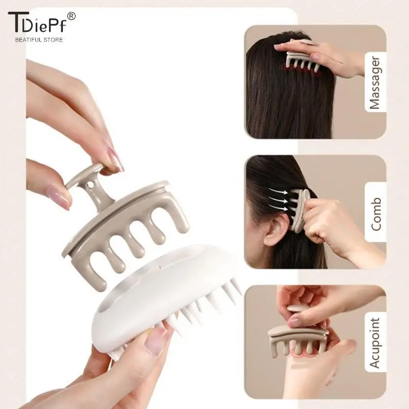 

1PCS 2In1 Shampoo Head Scalp Massage Brush Body Brush Hair Washing Comb Bath SPA Shower Brush Massage Comb Brush Soft Hair Brush