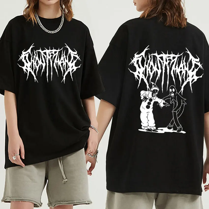 

Ghostemane Print Black T Shirt Men's Vintage Metal Gothic T-Shirt Men 100% Cotton Hip Hop Rock Style T Shirts Unisex Streetwear