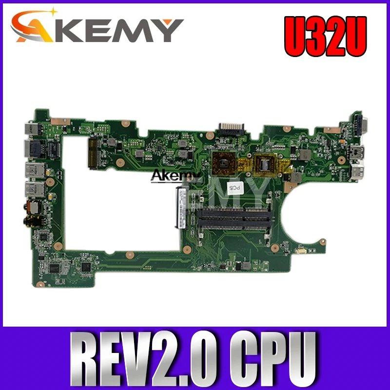 

U32U для Asus U32U U82U X32U материнская плата для ноутбука U32U материнская плата REV2.0 Встроенная тестовая материнская плата Оригинальная работа 100%