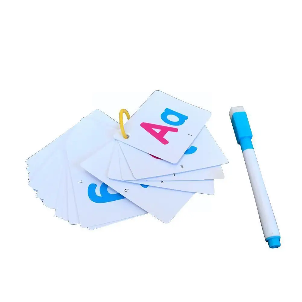 

Детская обучающая флэш-карта на английском языке, 1 набор, обучающая ручка с буквами алфавита, детская доска для раннего чтения и обучения, ...