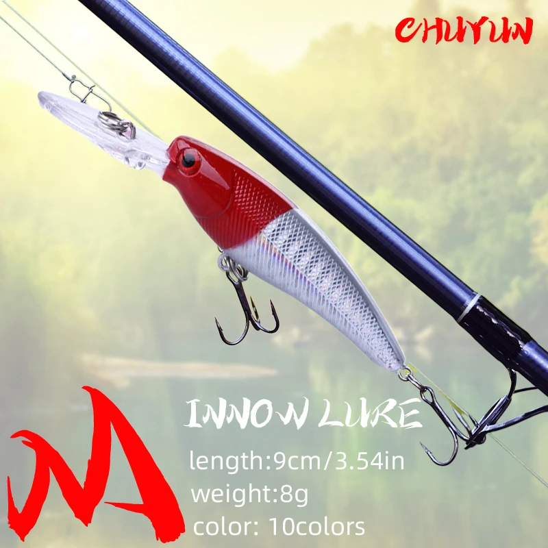 

lure accessories 90mm Minnowfishing lure High Quality fake lure Good Action Wobblers Crankbaits fishing pesca