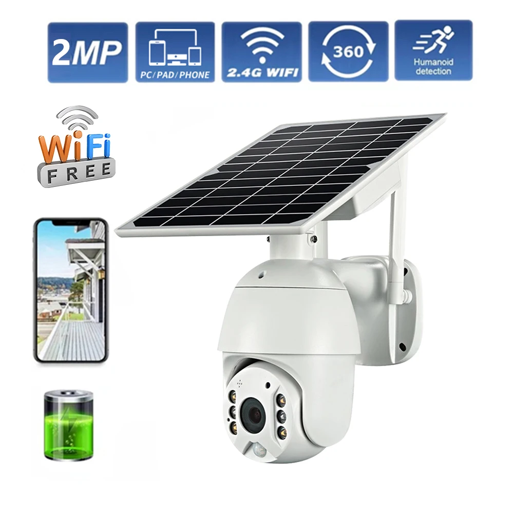 

2.4G WiFi/4G Surveillance IP Cameras PIR Human Detection 2MP 1080P HD Surveillance Security Camera Two-way Audio Outdoor Monitor