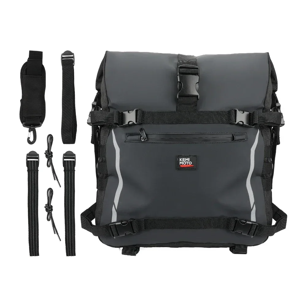 

Для Honda Rebel 500 CMX 300 1100 CT125 мотоциклетная седельная сумка 18 л водонепроницаемая боковая сумка подходит для Kawasaki Eliminator W800 сумки для багажа