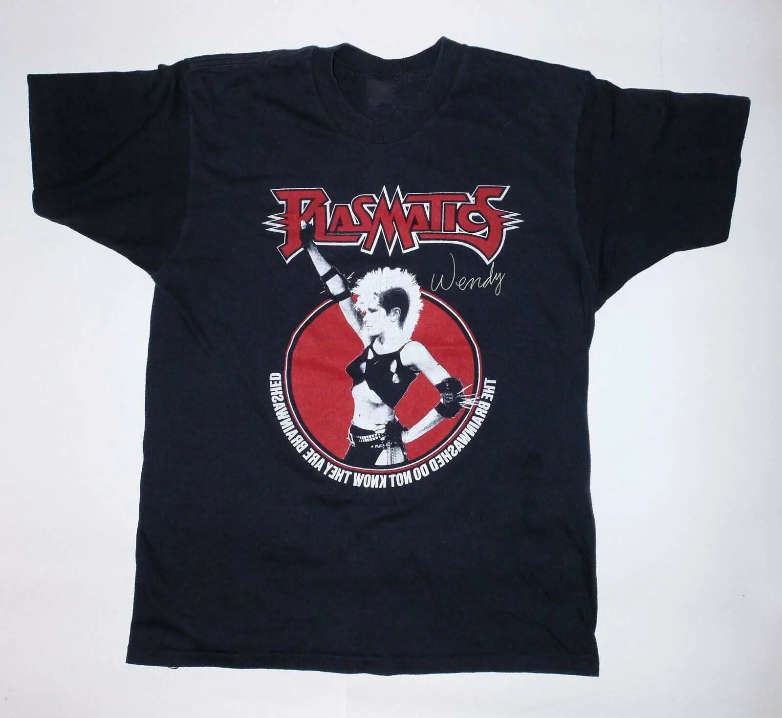 Винтажный Wendy O Williams Plasmatics Tour хлопок черный все размеры унисекс AA927