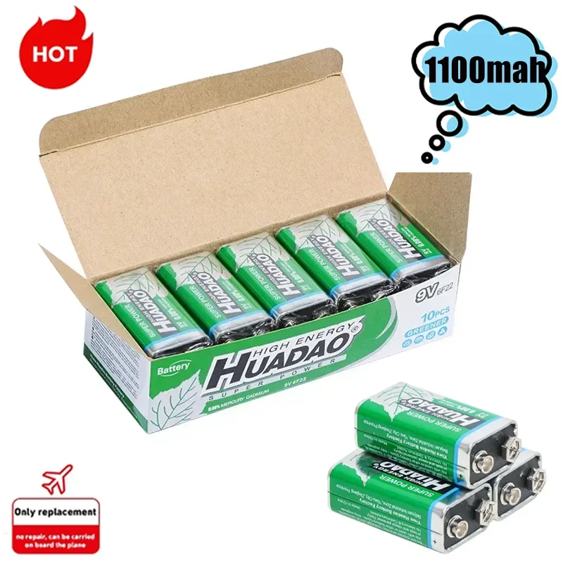 Щелочная батарея 9 В 10 шт