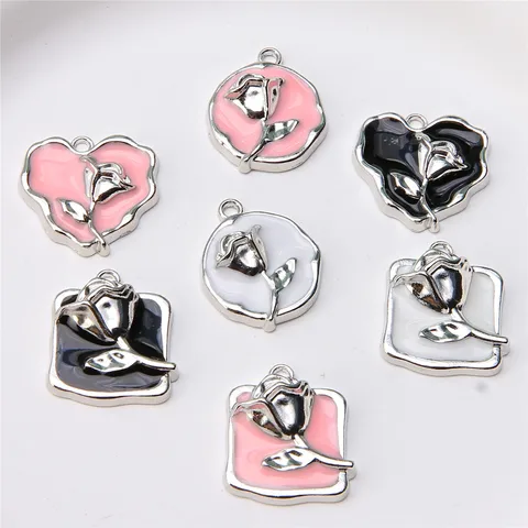 6 шт. различных маленьких цветов, подсолнухов, ромашек, пятилепестковых цветов для изготовления серег, браслетов, подвесок, аксессуаров своими руками