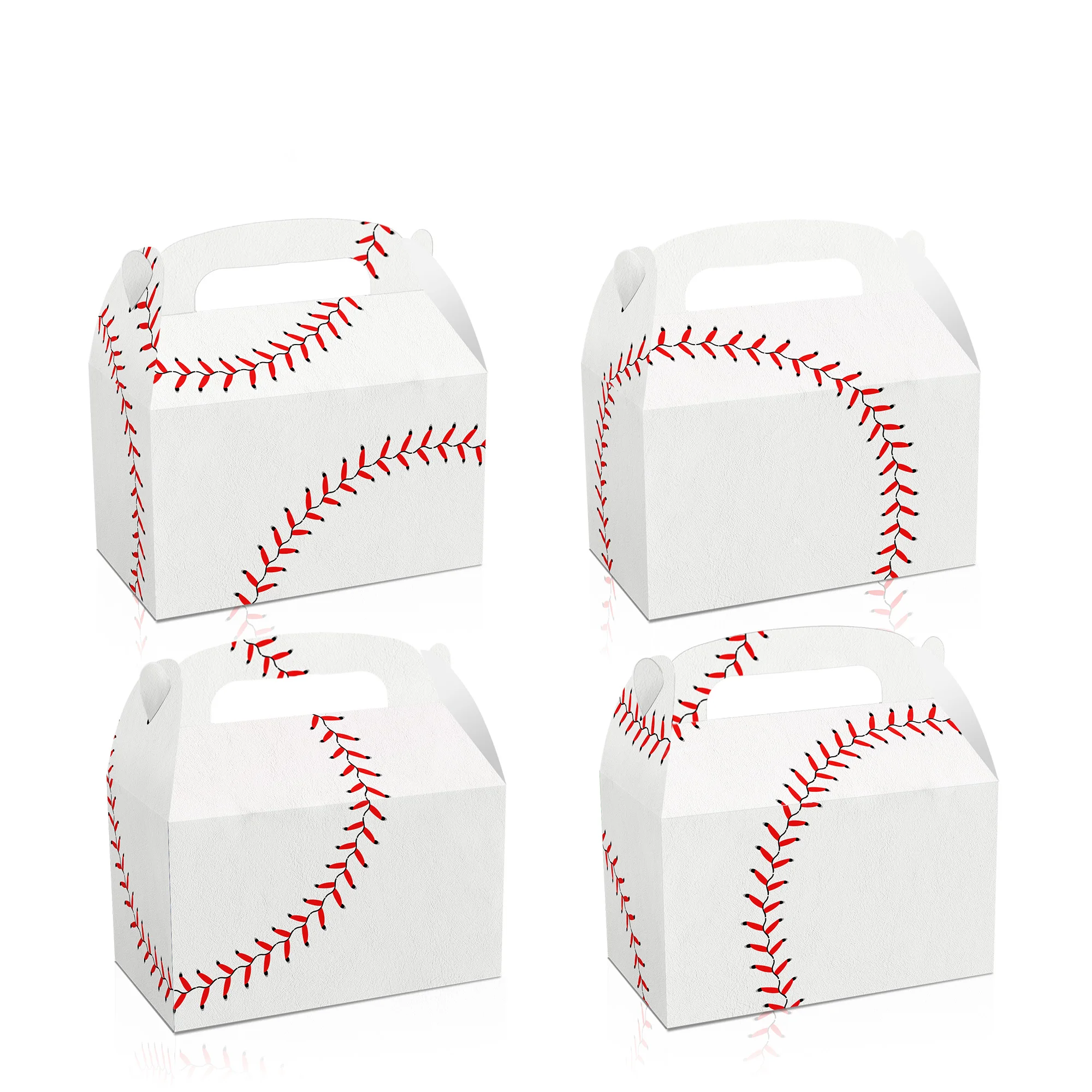 

DD191 4Pcs Game Sports Softball Baseball Birthday Party Paper Cake Packing Portable Gift Boxes Boy Toys Baby Shower Party Favors