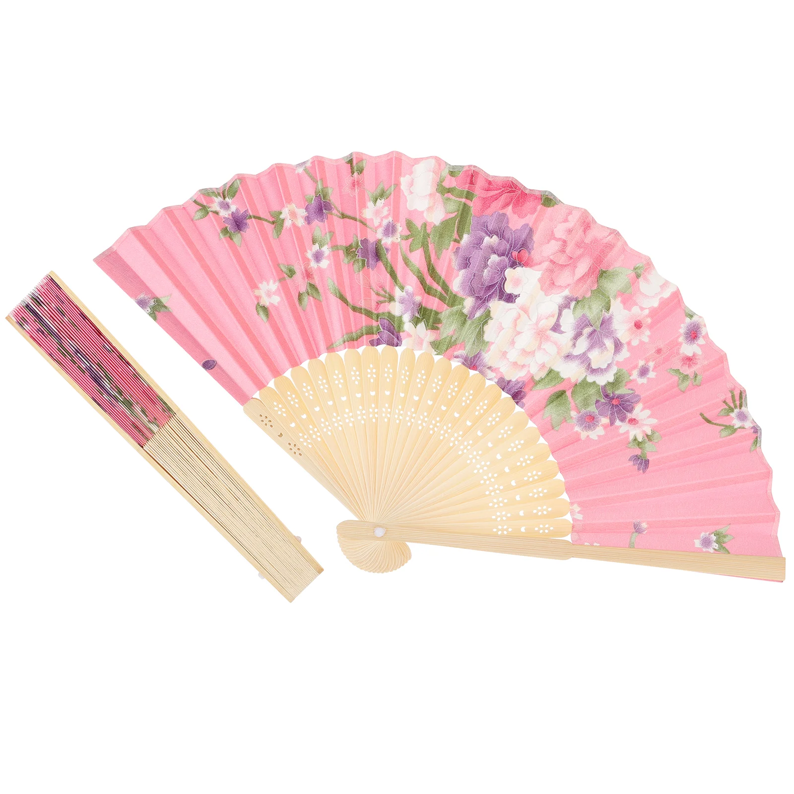 

Fan Retro Style Chinese Dancing Silk Fans Decorative Folding Hand Japanese Home