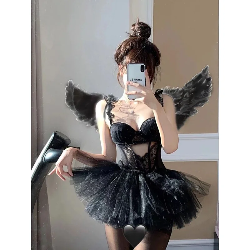 

Сексуальный кружевной жилет Pure Desire, женская маленькая грудь, пуш-ап, формирователь на шнуровке, повседневная одежда, костюм